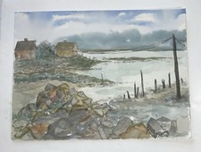 Vintage watercolor painting for sale  Meriden