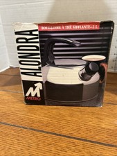 Chaleira vintage Metro Whistling 1 1/2 QT aço inoxidável Alondra comprar usado  Enviando para Brazil