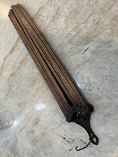 Suporte de parede dobrável de madeira primitivo antigo 8 braços secador de roupas secador lavanderia rack comprar usado  Enviando para Brazil