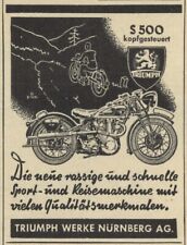 Triumph 500 reklame gebraucht kaufen  Waldburg