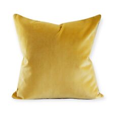 Capa de travesseiro Burlington Futon Comp calêndula amarela veludo zíper 20x20 quadrada $59 comprar usado  Enviando para Brazil