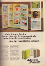 1968 Admiral Duplex Geladeira Freezer Geladeira Impressão Vintage Anúncio Anos 1960, usado comprar usado  Enviando para Brazil