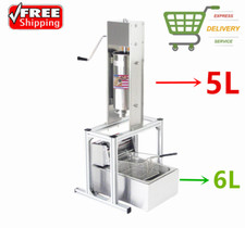 Usado, ✅Máquina de churros manual comercial 5L, máquina de churrascar donuts espanhóis com fritura de 6L comprar usado  Enviando para Brazil