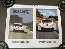 2020 Porsche IMSA Road America and Road Atlanta ⚡️Pôster duplo comprar usado  Enviando para Brazil