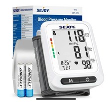 Monitor de Pressão Arterial de Pulso SEJOY Digital Automático BP Manguito Máquina Medidor Teste comprar usado  Enviando para Brazil
