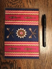 Tapete Navajo antigo de feltro tabaco design de flanela NY fábrica nº 2154 de 1909, usado comprar usado  Enviando para Brazil