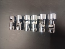 Usado, Conjunto de 6 peças encaixe 3/8 unidades 6 pontos giratórios soquetes rasos cromados usados SAE comprar usado  Enviando para Brazil