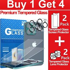 Lente de vidro temperado e protetor de tela para iPhone 14 13 12 11 Pro Max Mini Plus comprar usado  Enviando para Brazil