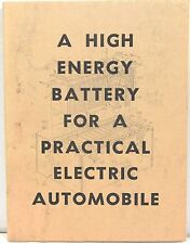 A High Energy Battery for a Practical Electric Automobile by Kinsey 1977 comprar usado  Enviando para Brazil