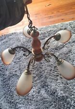 Lustre tulipes branches d'occasion  Sainte-Bazeille