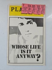 Playbill whose life for sale  Indianapolis