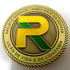 PROJETO RONDON MINISTERIO DA DEFESA LICAO DE VIDA E DE CIDADANIA CHALLENGE COIN comprar usado  Enviando para Brazil