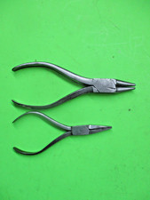 2 pequenos alicates de arame vintage redondos e planos para nariz de agulha para artesanato de joias comprar usado  Enviando para Brazil