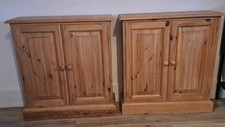 Pine cabinets pair for sale  BEDFORD