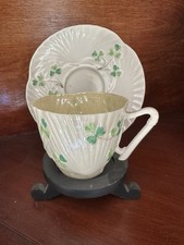 Belleek cup saucer for sale  COOKSTOWN