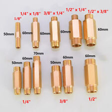 BSP 1/8"-1/2" barra de extensão macho encaixe de tubulação latão longo funcionamento mamilo encanamento comprar usado  Enviando para Brazil