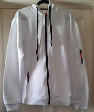 White mens hoodie for sale  TRANENT