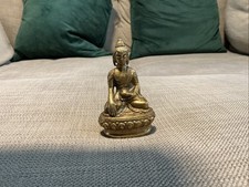Vintage brass buddha for sale  LOOE