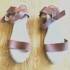 Hellbraune damen keilsandalett gebraucht kaufen  Krempe