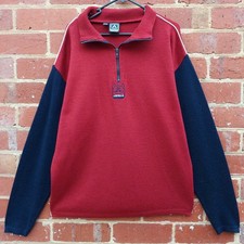 Suéter de skate vintage anos 90 Y2K AIRWALK malha com zíper algodão lã - Tamanho grande comprar usado  Enviando para Brazil