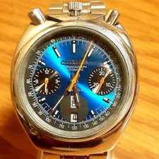 Citizen Horn Chrono Mickey Blue Day Date AT relógio masculino 67-9011 funcionando usado comprar usado  Enviando para Brazil