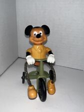 Triciclo de montar Mickey Mouse de plástico Disney 1977 de colección de Gabriel aprox 5" H, usado segunda mano  Embacar hacia Argentina