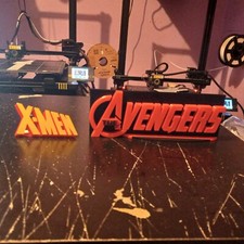 Placas 3D em pé impressas em 3D X-MEN & AVENGERS LOGOTIPOS 3D comprar usado  Enviando para Brazil