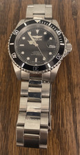 Invicta relógio masculino mergulhador profissional automático mostrador preto pulseira de aço prata #8926 comprar usado  Enviando para Brazil
