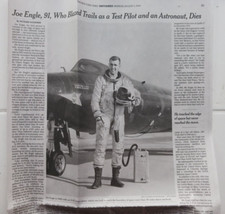Joe Engle 91 Obituário X-15 Piloto de Teste Programa Astronauta Apollo Frete Grátis!! comprar usado  Enviando para Brazil