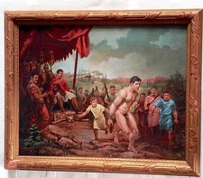 Peinture huile encadrée d'occasion  France
