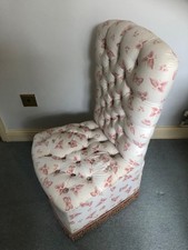 Buttoned bedroom chair for sale  COVENTRY