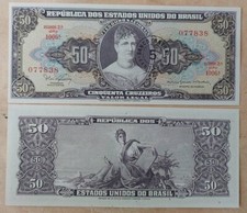 Usado, Brasil 5 centavos em 50 cruzeiros (1966) escolha 184a UNC comprar usado  Enviando para Brazil