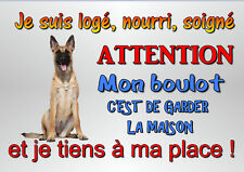 Plaque attention chien d'occasion  Lapalud