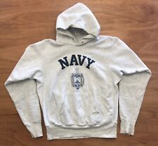 Moletom com capuz vintage US NAVY NAVAL ACADEMY tamanho M gráfico de tecido reverso EUA comprar usado  Enviando para Brazil