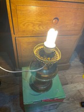 Antique brass electrified for sale  MORDEN