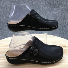 Sapatos Flexus by Spring Step Feminino 9 Tamancos Braley Mule Preto Fivela Slip On NOVO comprar usado  Enviando para Brazil