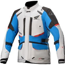 Używany, Męska kurtka motocyklowa Alpinestars Andes v3 Drystar® Honda Design szaro-niebiesko-czerwona na sprzedaż  Wysyłka do Poland