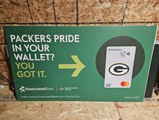Placa de banco Lambeau Field Associated Green Bay Packers jogo usado concourse RARO comprar usado  Enviando para Brazil