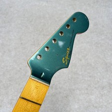 Braço de guitarra Squier verde Stratocaster 21 trastes uma peça madeira de bordo usado, usado comprar usado  Enviando para Brazil