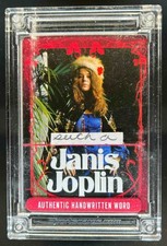 Cartões esportivos 2025 Fusion Janis Joplin uma palavra de palavra manuscrita autêntica comprar usado  Enviando para Brazil