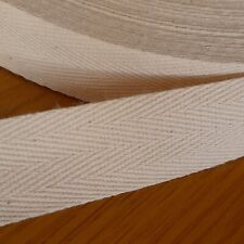Natural cotton webbing for sale  UK