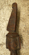 TACO DE MADEIRA ANTIGO ESCULPIDO COM CABO DE CABEÇA DE MADEIRA - ETIQUETA ALFANDEGÁRIA AUSTRALIANA ANTIGA comprar usado TACO DE MADEIRA ANTIGO ESCULPIDO COM CABO DE CABEÇA DE MADEIRA - ETIQUETA ALFANDEGÁRIA AUSTRALIANA ANTIGA comprar usado  Enviando para Brazil