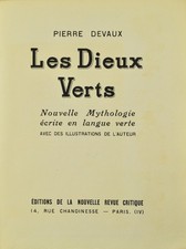 Devaux dieux verts. d'occasion  France