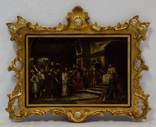 1883 Stary obraz „Chrystus przed Piłatem”, olejny, sygnowany i datowany 48,5 x 40 cm na sprzedaż  PL