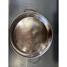 Usado, Bandeja grande de servir de metal martelado LA BARRACA comprar usado  Enviando para Brazil
