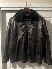 Jaqueta de couro italiana Brioni, couro de bezerro pele de vison, seda pura, tamanho grande comprar usado  Enviando para Brazil