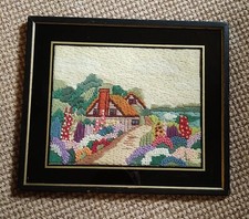 Crewel embroidery cottage for sale  Alton