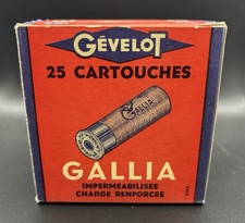 Caixa de concha de espingarda vintage *vazia* Gevelot calibre 12 do Canadá comprar usado  Enviando para Brazil
