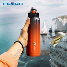 FEIJIAN Double Wall Thermos, Sports Bottle, 600ml, 18/10 Stainless Steel, Vacuum, usado comprar usado  Enviando para Brazil