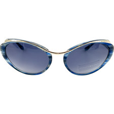 Óculos de sol feminino Badgley Mischka Paulette plástico ardósia com gradiente cinza 60-21 comprar usado  Enviando para Brazil